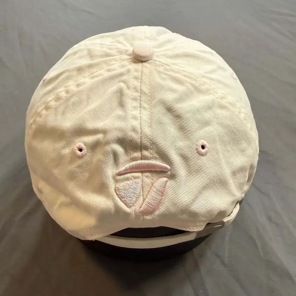 TaylorMade TMAX Gear Women’s Golf Hat Cream Pink Logo Adjustable Cap
